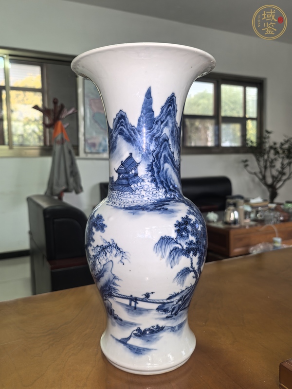 古玩陶瓷青花花觚真品鑒賞圖