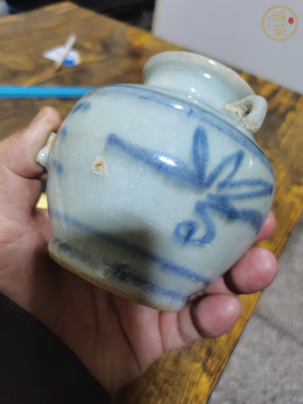 古玩陶瓷青花花卉紋茶壺真品鑒賞圖