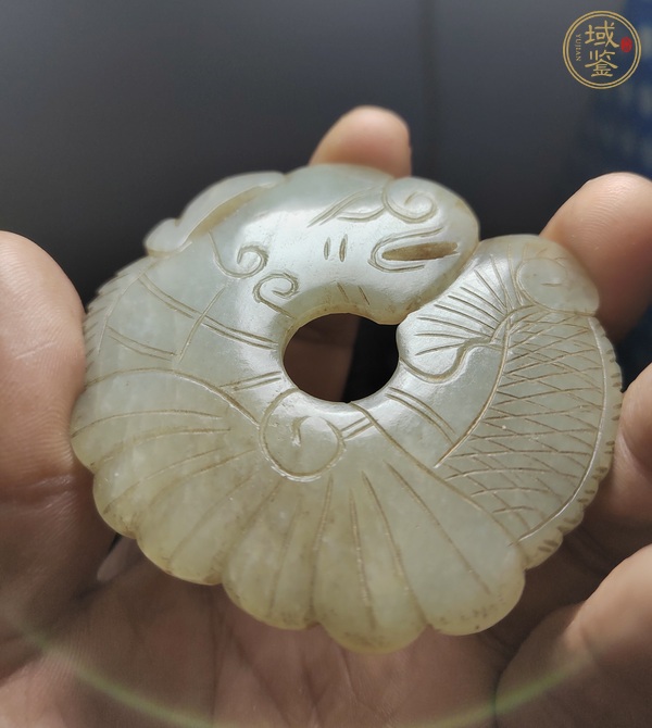 古玩玉器魚化龍真品鑒賞圖