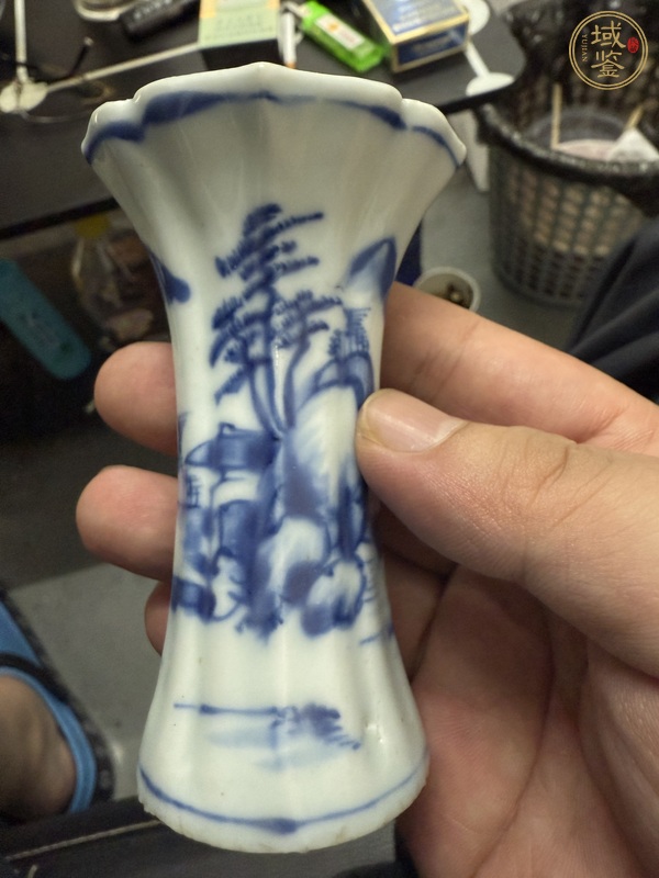 古玩陶瓷青花觚真品鑒賞圖