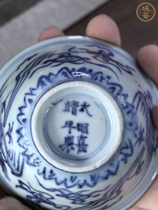 古玩陶瓷青花鳳紋杯真品鑒賞圖