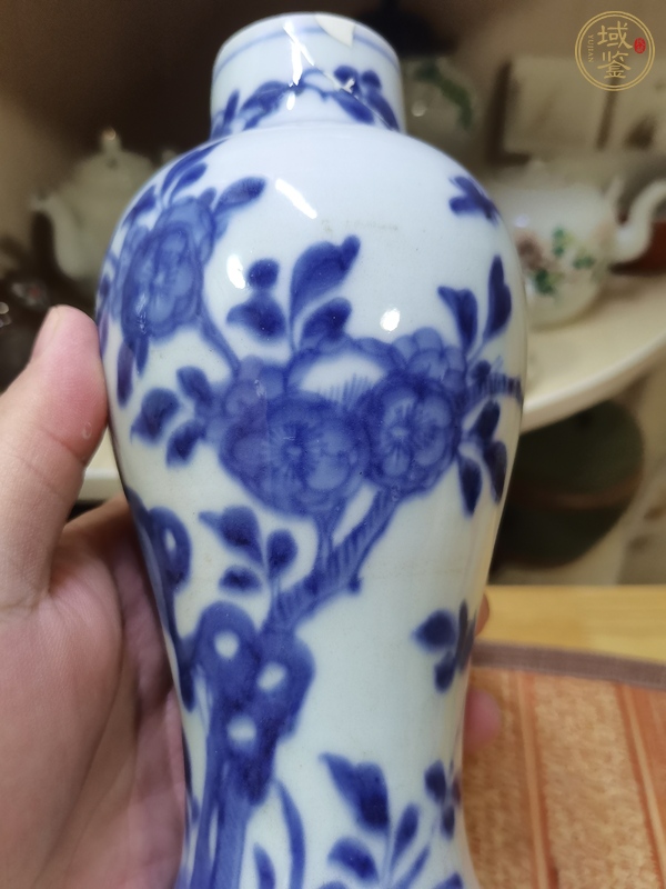 古玩陶瓷青花雞腿蓋瓶真品鑒賞圖