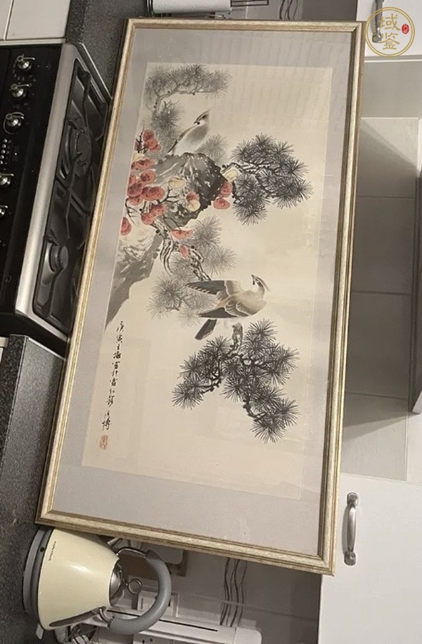 古玩彥博款花鳥(niǎo)真品鑒賞圖