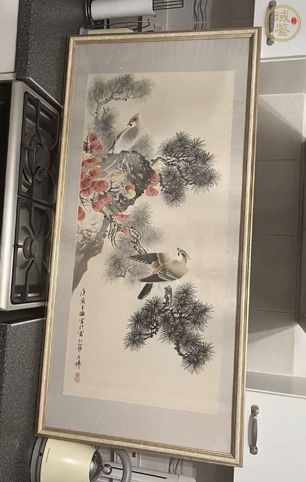 古玩字畫(huà)彥博款花鳥(niǎo)真品鑒賞圖