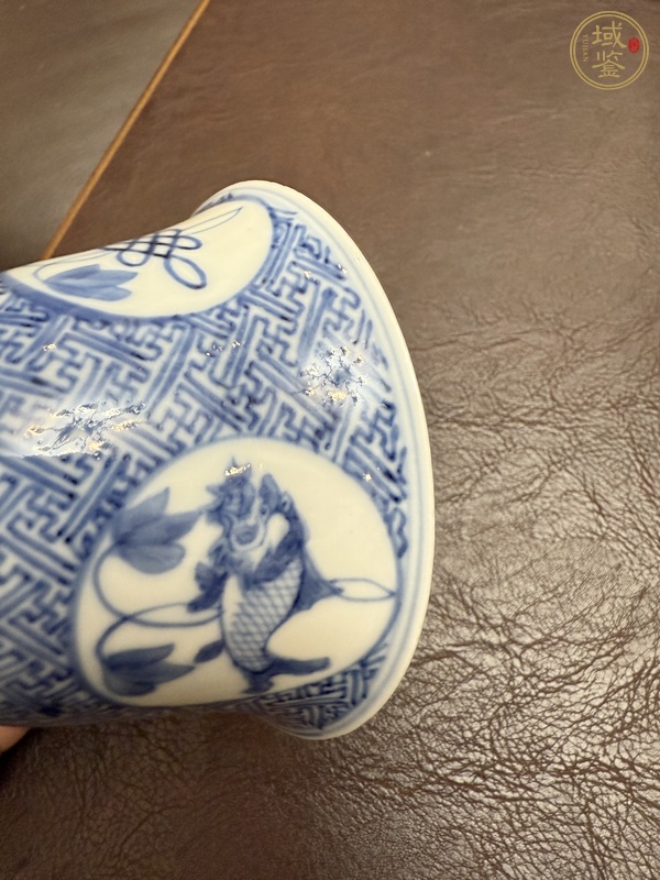 古玩陶瓷青花杯真品鑒賞圖