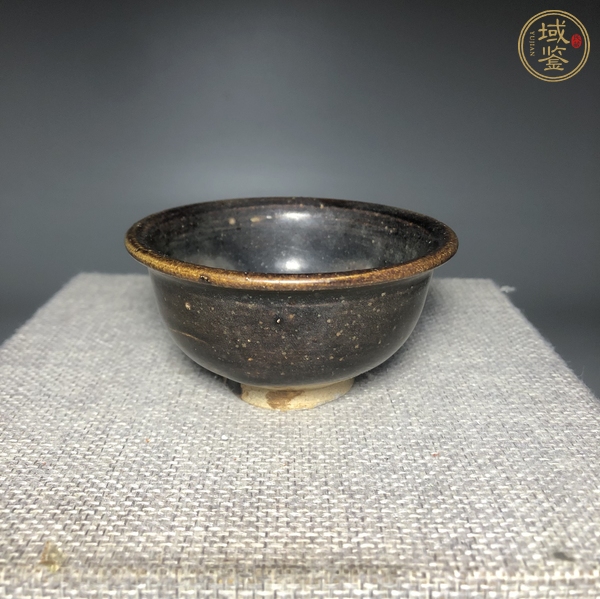 古玩陶瓷吉州窯黑釉茶盞真品鑒賞圖