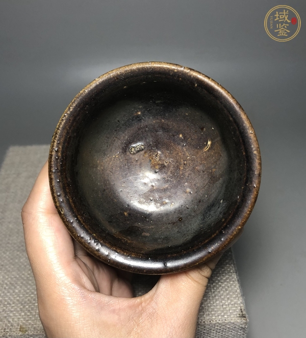 古玩陶瓷吉州窯黑釉茶盞真品鑒賞圖