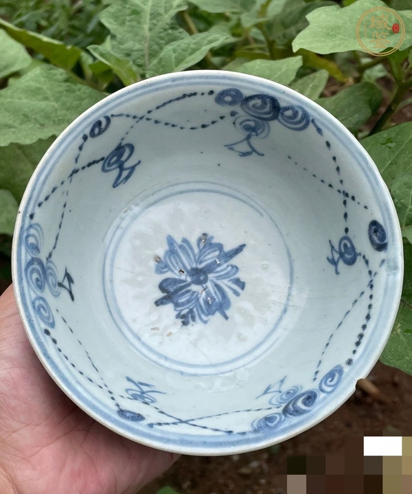 古玩陶瓷空白期青花碗真品鑒賞圖