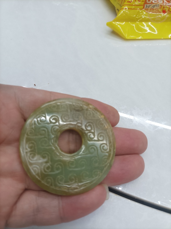 古玩玉器仿古玉璧真品鑒賞圖