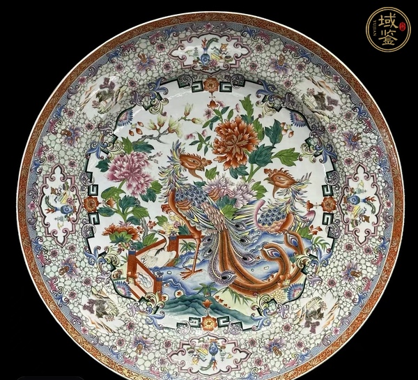 古玩陶瓷粉彩盤真品鑒賞圖