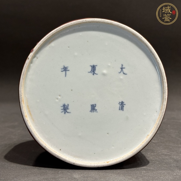 古玩陶瓷晚清豇豆紅釉太白尊真品鑒賞圖