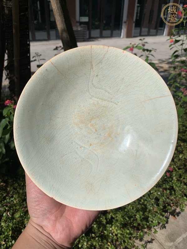 古玩陶瓷青白釉雙魚(yú)碗真品鑒賞圖