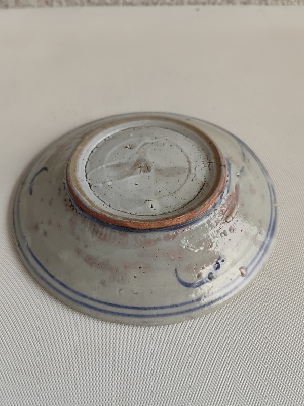 古玩陶瓷青花雙魚盤拍賣,當前價格450元