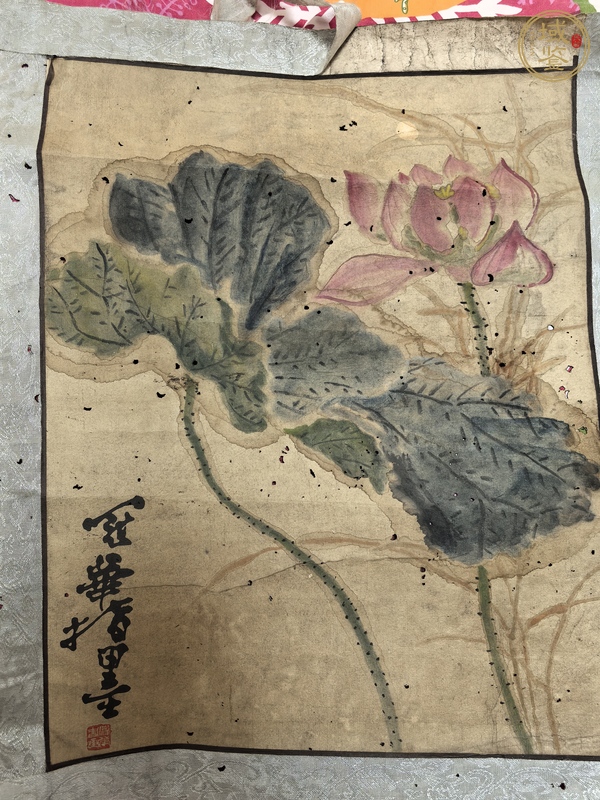 古玩字畫荷韻真品鑒賞圖