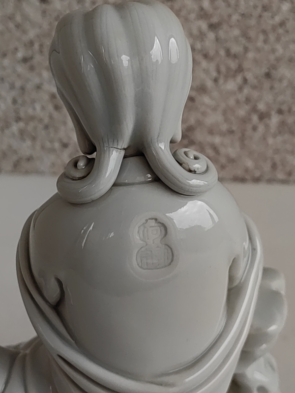 古玩陶瓷德化白瓷觀音造像拍賣,當(dāng)前價格480元