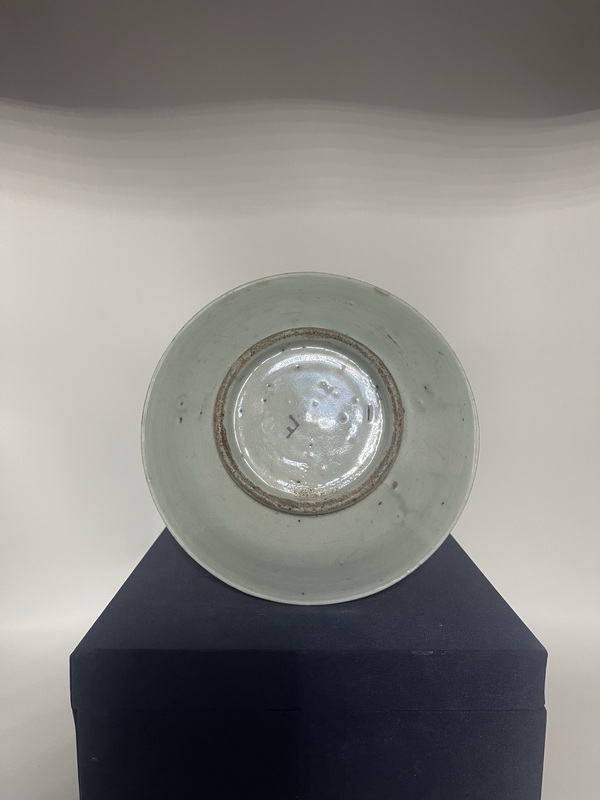 古玩陶瓷清五彩回紋福字盤拍賣,當前價格1350元