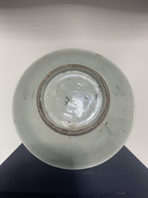 古玩陶瓷清五彩回紋福字盤拍賣,當前價格1350元