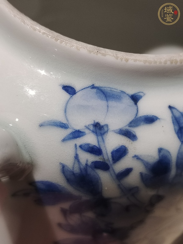 古玩陶瓷青花花鳥紋茶壺真品鑒賞圖