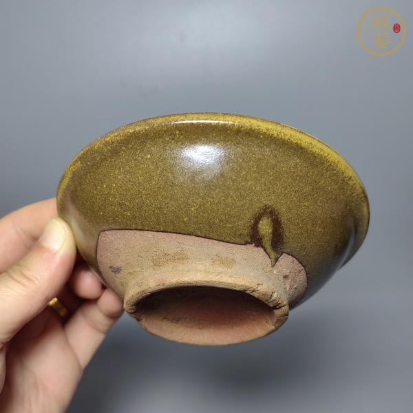 古玩陶瓷磁州窯茶葉末釉茶碗真品鑒賞圖