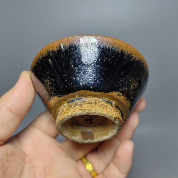 古玩陶瓷元代磁州窯茶盞拍賣,當前價格386元