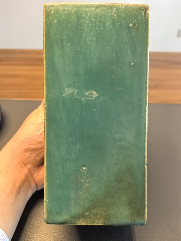 古玩陶瓷綠吹釉書檔拍賣,當(dāng)前價(jià)格500元