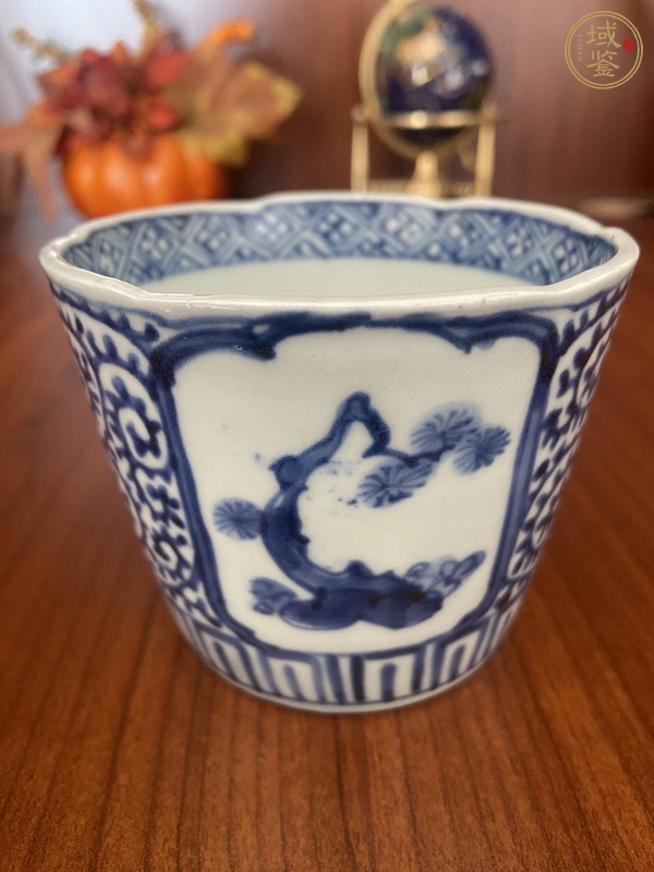 古玩陶瓷青花杯真品鑒賞圖