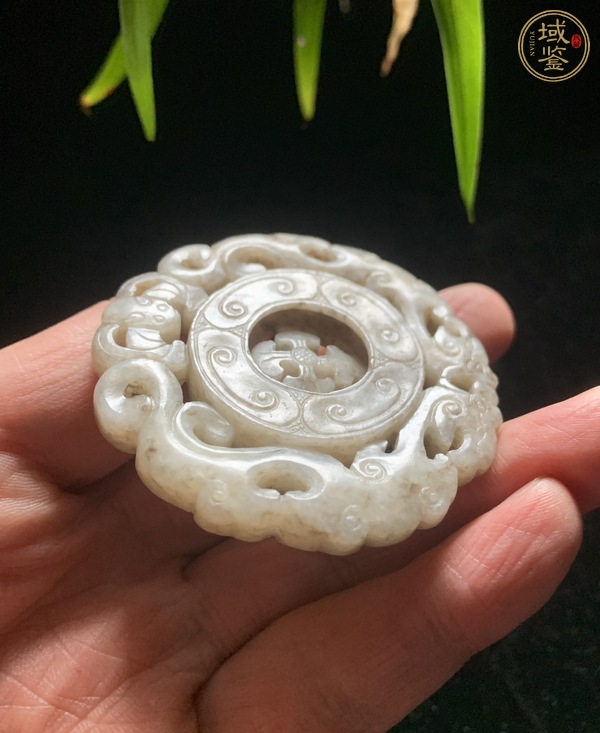 古玩玉器和田玉雕“轉(zhuǎn)芯佩”真品鑒賞圖