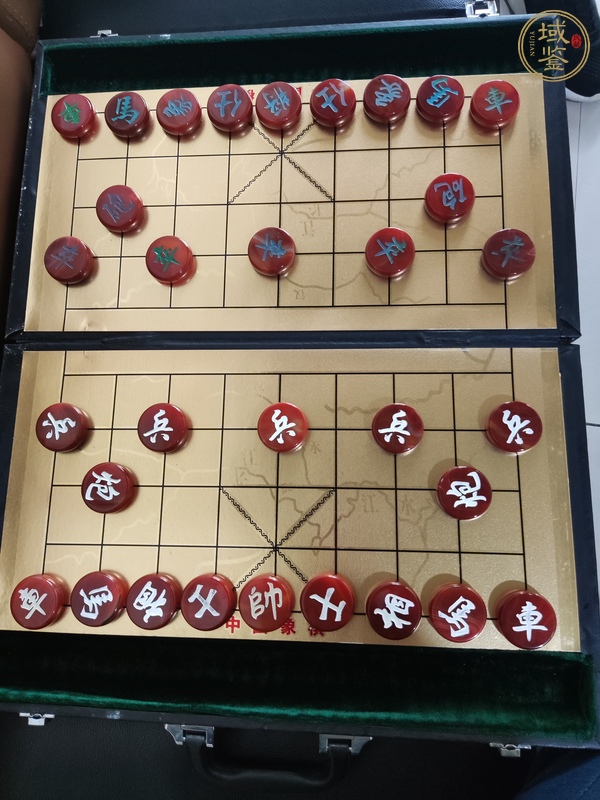 古玩瑪瑙象棋真品鑒賞圖