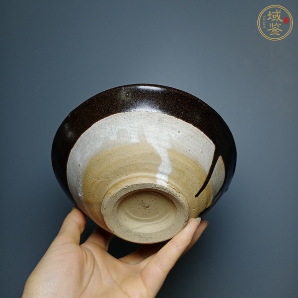 古玩陶瓷磁州窯黑釉茶碗真品鑒賞圖