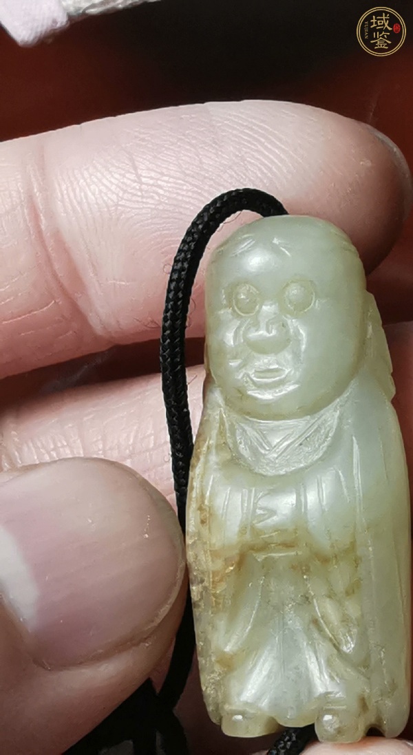 古玩玉器玉雕人物傭真品鑒賞圖