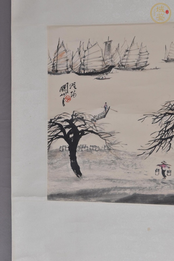 古玩字畫(huà)關(guān)山月真品鑒賞圖