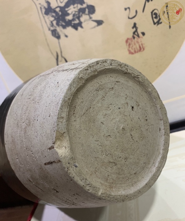 古玩陶瓷磁州窯黑釉梅瓶真品鑒賞圖