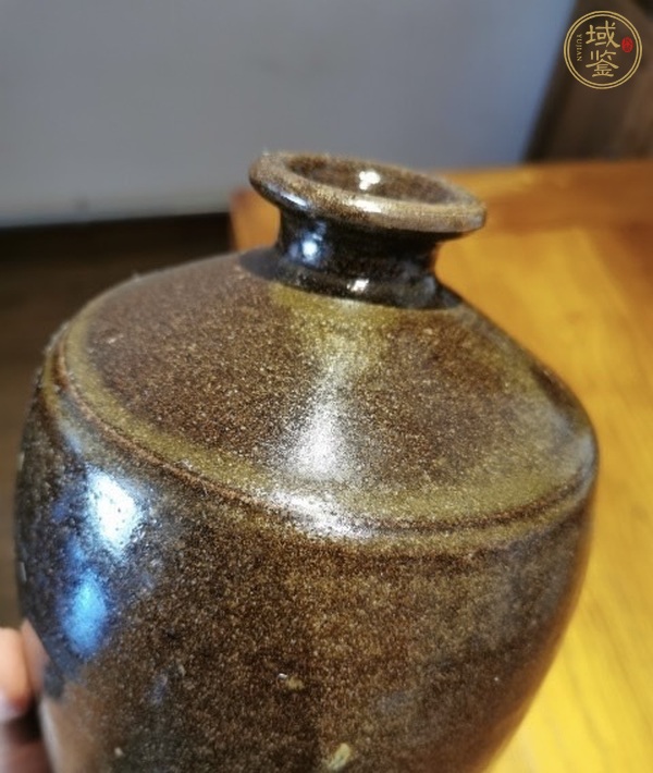 古玩陶瓷磁州窯茶葉末釉梅瓶真品鑒賞圖