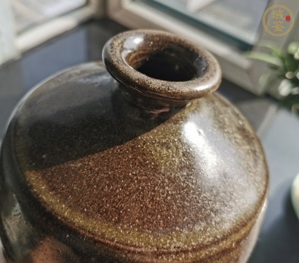 古玩陶瓷磁州窯茶葉末釉梅瓶真品鑒賞圖