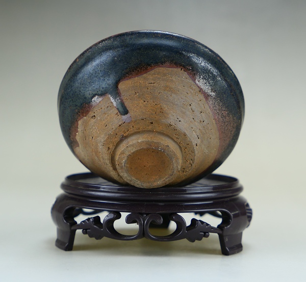 古玩陶瓷宋代.建窯系黑釉斗笠茶盞（經(jīng)典茶器）拍賣，當(dāng)前價格1600元