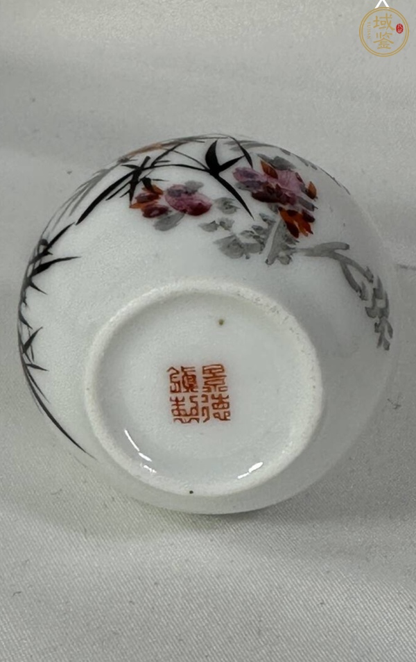 古玩陶瓷粉彩花鳥葫蘆瓶真品鑒賞圖