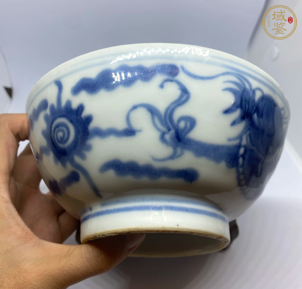 古玩陶瓷龍紋青花碗真品鑒賞圖