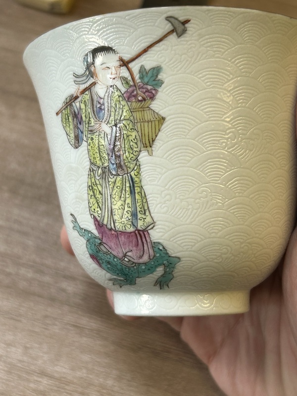 古玩陶瓷粉彩杯拍賣，當前價格19999元