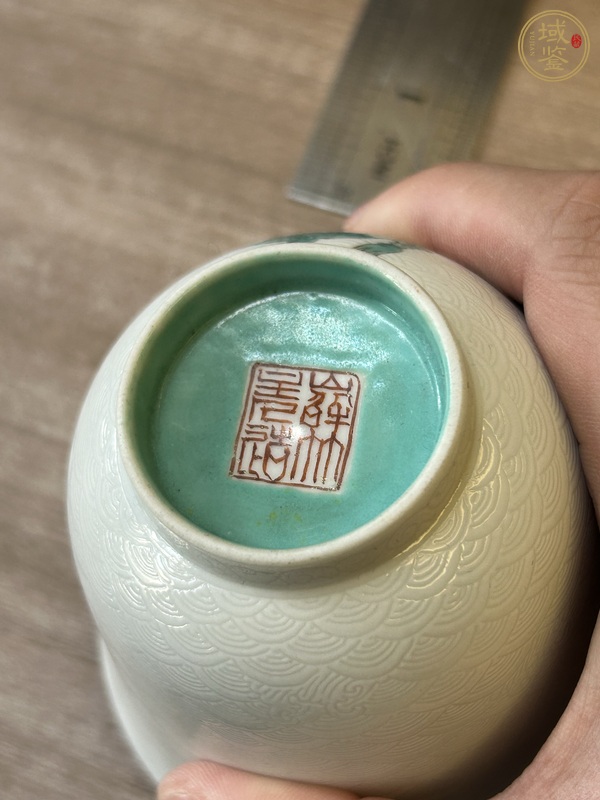 古玩陶瓷粉彩杯真品鑒賞圖