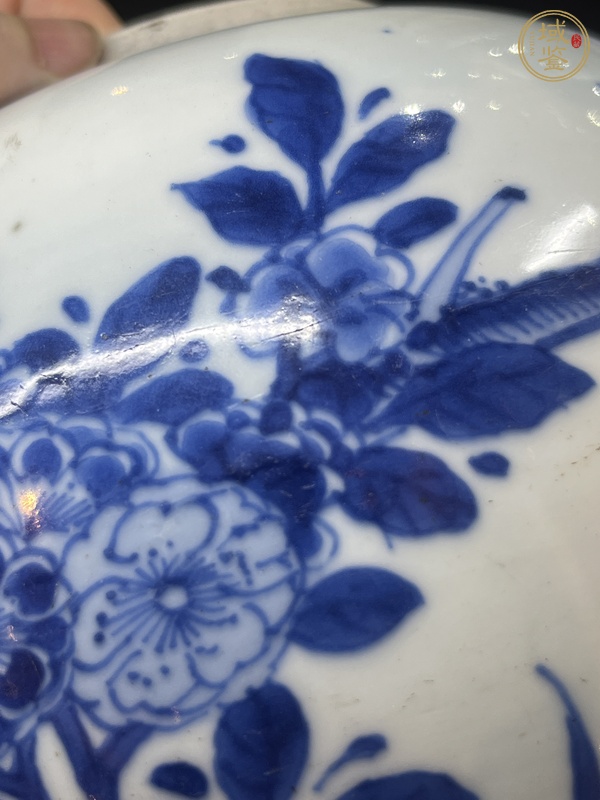 古玩康熙青花錦上添花紋罐真品鑒賞圖