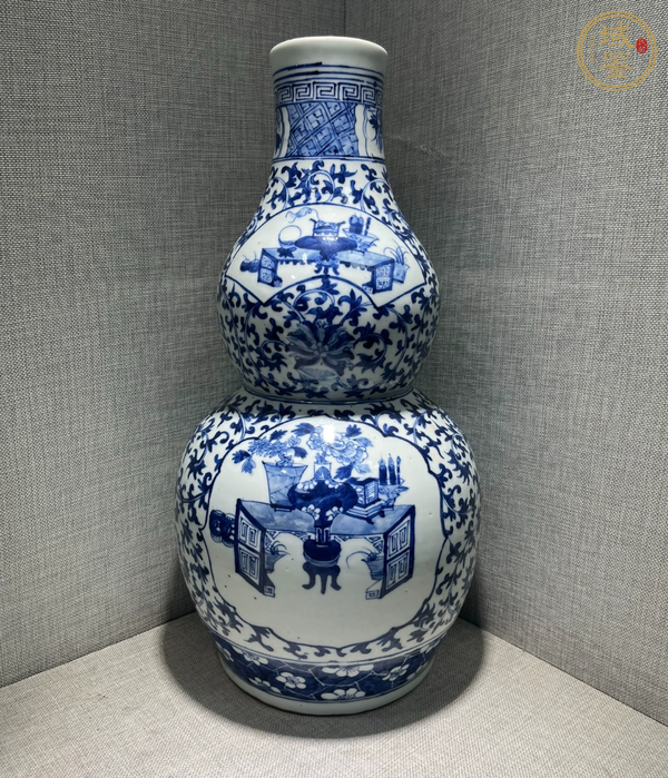 古玩陶瓷青花葫蘆瓶真品鑒賞圖