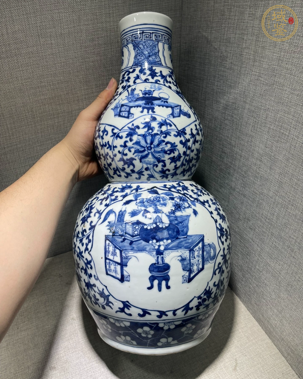 古玩陶瓷青花葫蘆瓶真品鑒賞圖