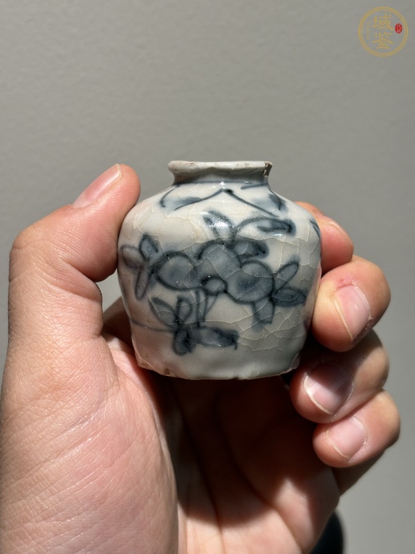 古玩陶瓷青花水盂真品鑒賞圖