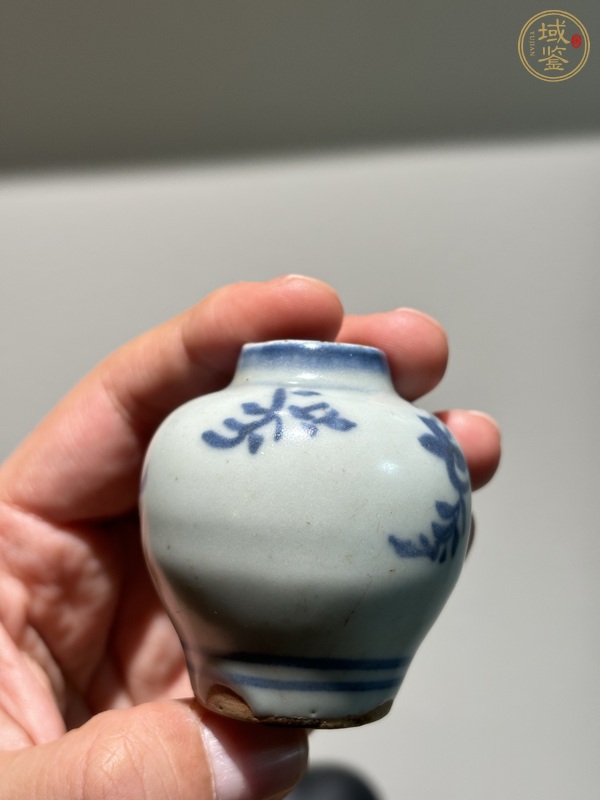 古玩陶瓷青花水盂真品鑒賞圖