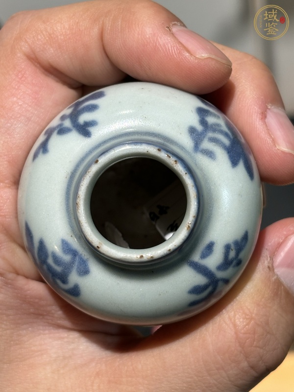 古玩陶瓷青花水盂真品鑒賞圖