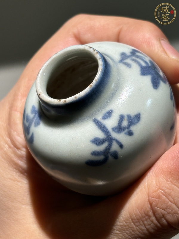 古玩陶瓷青花水盂真品鑒賞圖