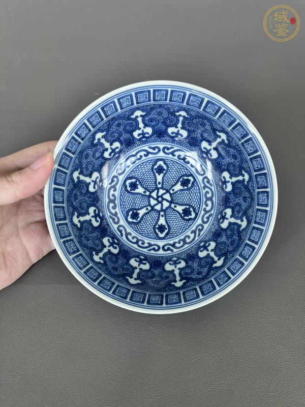 古玩陶瓷青花苜蓿花碗真品鑒賞圖