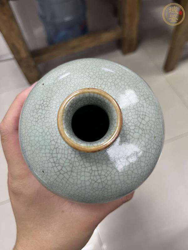 古玩陶瓷哥釉梅瓶真品鑒賞圖