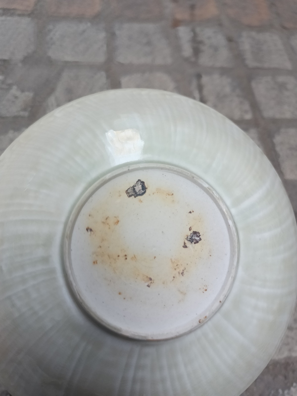 古玩陶瓷北宋湖田窯青白釉刻花盤拍賣,當前價格48000元