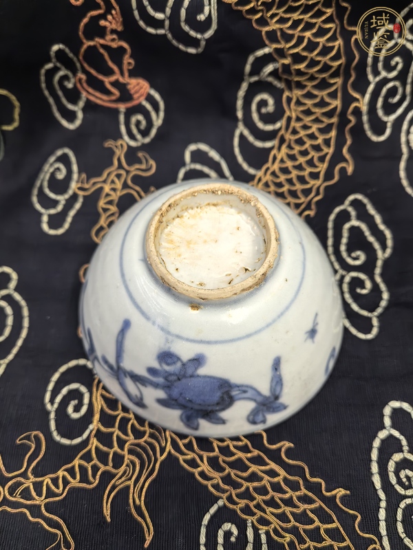 古玩陶瓷青花花鳥紋茶碗真品鑒賞圖